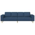 vidaXL Pohovka do obývačky Modrá 250 x 77 x 76 cm Polyester