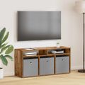 vidaXL Nízka skriňa so zásuvkou Staré drevo 102 x 32 x 48,5 cm