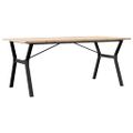vidaXL Jedálenský stolík v tvare Y 180x90x75,5 cm borovica a oceľ
