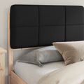 vidaXL Rám postele s čalúneným čelom Čierna 200 x 200 cm