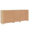 vidaXL Komoda s LED svetlami dub sonoma 181,5x37x67 cm