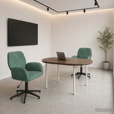 vidaXL Otáčacie stoličky k stolu 2 ks 54 x 55 x 90 cm Morská zelená