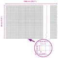 vidaXL Zvarený drôtený plot 1000 x 40 cm Zelená