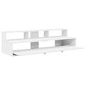 vidaXL Štúdiový stôl Biela 110 x 42,5 x 36 cm Kompozitné drevo