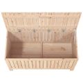 vidaXL Záhradný úložný box 121x55x64 cm masívna borovica