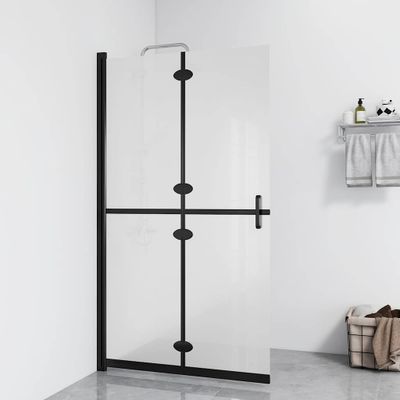 vidaXL Skladacia sprchová zástena nepriehľadné ESG sklo 70x190 cm