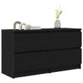 TV Skrinka vidaXL Čierna 100x35x54 cm Upravené drevo
