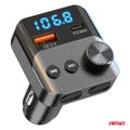FM transmitter 1×USB-A 1×USB-C 12/24V AMiO-04647