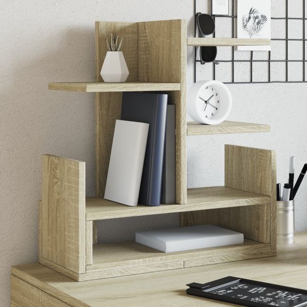 vidaXL Organizér na stôl, dub sonoma 49x20x52,5 cm, kompozitné drevo