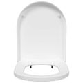vidaXL WC sedadlo Nastaviteľné Biela 48 x 36,5 x 4,5 cm Polypropylén