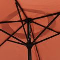 vidaXL Slnečník tehlovočervený 200x224 cm hliníkový
