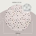 Hracia podložka prešívaná Confetti 1.5 m