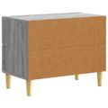 vidaXL Nočný stolík Sivý Sonoma 62 x 34,5 x 48 cm Kompozitné drevo