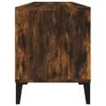 vidaXL TV skrinka dymový dub 100x34,5x44,5 cm kompozitné drevo