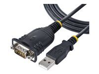 Prolific IC, automatické podanie rúk (handshake), Windows/macOS (1P3FP-USB-SERIAL) - Sériový kábel - DB-9 (samec) so skrutkami do USB (samec) - 1 m