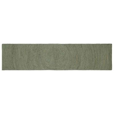 vidaXL Kusové koberce Olivovo zelená 60 x 250 cm Juta