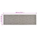 vidaXL Kuchynský koberec umývateľný kosoštvorec 60x180 cm zamat
