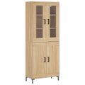vidaXL Vysoká skrinka dub sonoma 69,5x34x180 cm spracované drevo