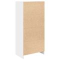 vidaXL Skrinka so zásuvkou Biela 55,5x34x119,5 cm Konštrukčné drevo