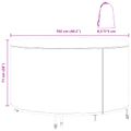 vidaXL Obal na nábytok Čierny 102 x 102 x 71 cm 600D Oxfordská tkanina