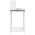 vidaXL Stôl na presádzanie s policami biely 82,5x50x109,5 cm borovica