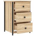 vidaXL Nočné stolíky 2 ks dub sonoma 40x36x60 cm kompozitné drevo