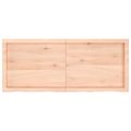 vidaXL Stolová doska 120x50x(2-4) cm neošetrený dubový masív