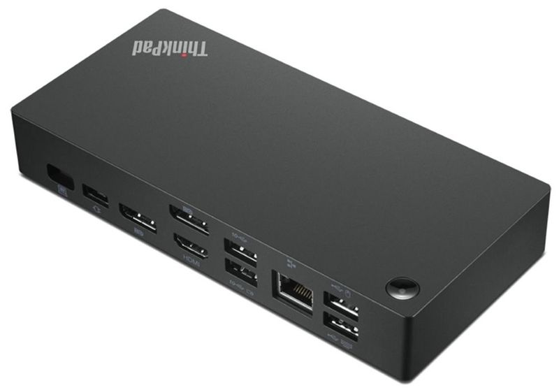 Lenovo ThinkPad Universal USB-C Dock - EU Dokovacia stanica, 3x USB 3.1, 1x USB typ C, 2x USB 2.0, 2x DisplayPort, 1x HDMI, 1x RJ-45, audio, 90W, čierna
