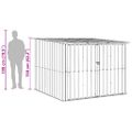 vidaXL Búda na bicykle 3 ks Antracit 216 x 207 x 158 cm Kov