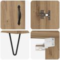 vidaXL Highboard 2 ks Remeselný dub 69,5 x 34 x 180 cm