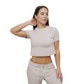 Dámske tričko Cropped Agile Desert - GymBeam, veľkosť L, veľkosť oblečenia L