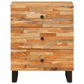 vidaXL Skriňa na posteľ Hnedá 50 x 33 x 62 cm Masívne mango drevo