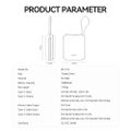 BWOO power bank P74 22,5W 10000 mAh s 2 vstavanými káblami 1 x USB-C 1 x Lightning čierna
