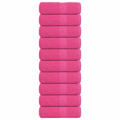 vidaXL Utierky na umývanie FROGN 10 ks ružové 30x30 cm 360 g/m²