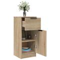 vidaXL Komody 2 ks dub sonoma 30x30x70 cm spracované drevo