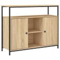 vidaXL Komoda, dub sonoma, 100x35x80 cm, imitácia dreva
