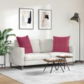 vidaXL Vankúše na pohovku 2 pcs Víno červené 60 x 60 cm