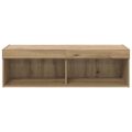 vidaXL TV nástenná skriňa 100 x 30 x 30 cm Remeselný dub