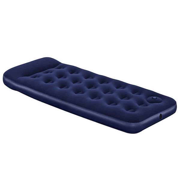 Bestway Semišová nafukovacia posteľ+zabudovaná nožná pumpa 185x76x28cm