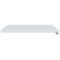 vidaXL Parapetné dosky Biela 80 x 50 x 4,5 cm PVC