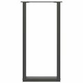 vidaXL Nohy ku konzolovému stolíku v tvare U, 2 ks, antracitové, 38 x (72-73) cm, oceľ