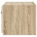 vidaXL TV nástenná skrinka s LED svetlami dub sonoma 30,5x35x30 cm