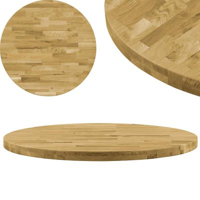 vidaXL Stolová doska dubové drevo okrúhla 44 mm 500 mm