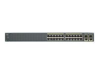 Prepínač - riadený - 24 x 10/100 + 2 x kombinácia Gigabit SFP - Lze montovať do rozvádzača - repasované