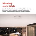 Mikrovlnný senzor prítomnosti IP20 24GHZ 2000W, biela