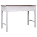 vidaXL Písací stôl hnedý 110x45x76 cm drevený