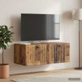vidaXL Nástenná TV skrinka Nástenný Staré drevo 78,5 x 41 x 30 cm