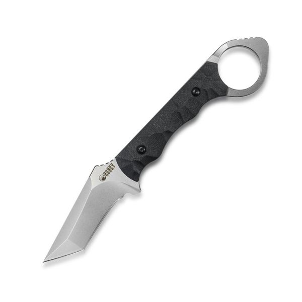 Kubey KU320A WOLF E-CQC všestranný nôž 7 cm, Bead Blasted, čierna, G10. puzdro Kydex