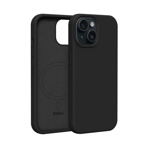 Etteri Silicone Mag puzdro pre iPhone 13 6,1" čierna