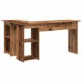 vidaXL Stôl Staré drevo 142 x 102 x 73 cm Kompozitné drevo